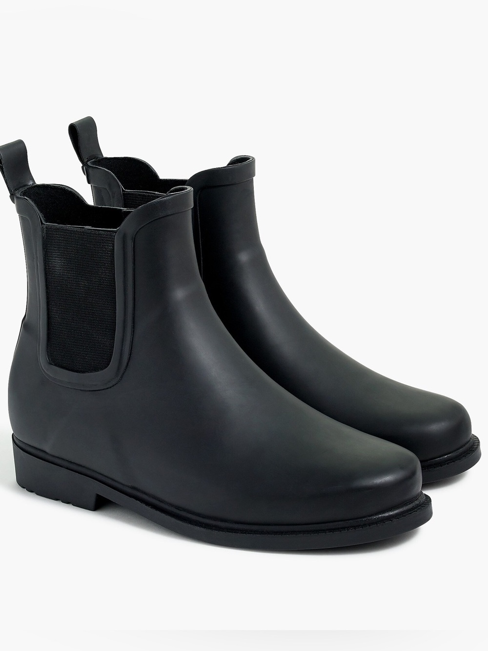 J. Crew Factory Chelsea Rain Boots in Black